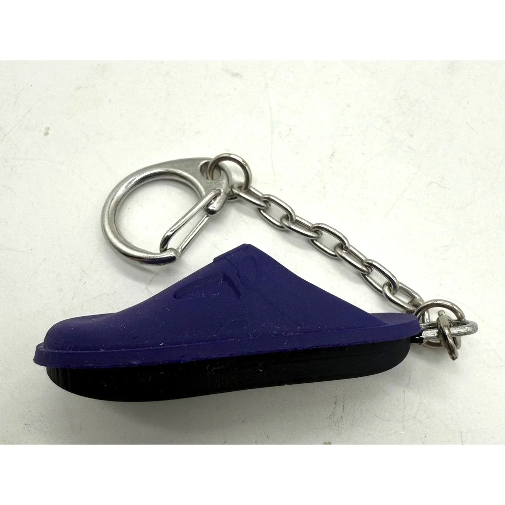 Alegria Shoes Purple Clog Keychain Rubber Shoe Promo Carabiner Clip Key Ring